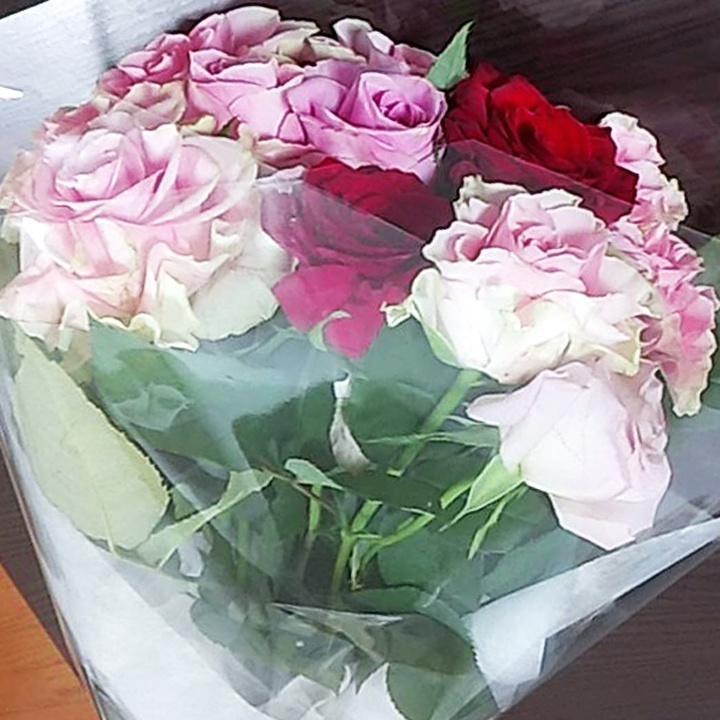 お客様が担当ハウスキーパーの誕生日にプレゼントしてくださった花束